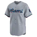 Men's No.79 Jack Ralston Miami Marlins Gray Limited Road Jersey