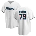 Youth No.79 Jack Ralston Miami Marlins White Replica Home Jersey